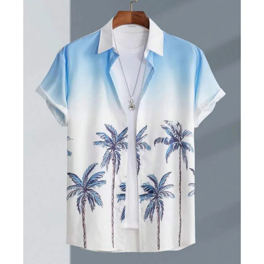 Summer Men Hawaiian Shirt 3d Plant Shirt For Men mon