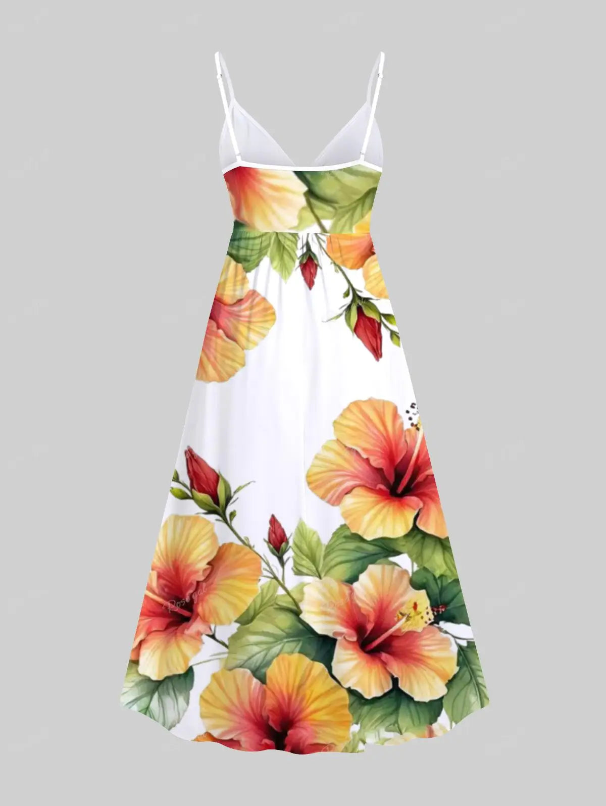 Matching Set Couples Clothes Hawaiian Casual Vacation Outfits, V Neck Women Cami Dress 3D Graphic Print Buttons Shirt For Men
