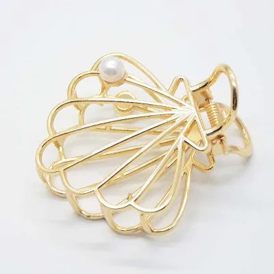 Fashion large Simple Wild Geometric Hair Claw For Women Girls Clamps Hair Crab Metal Women Hair Clip Claw Accessories Headwear