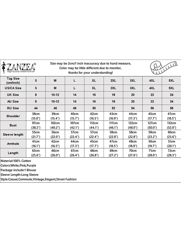 ZANZEA Women Hollow Embroidery Tops 2025 Spring Solid Blouse Vintage 3/4 Sleeve Cotton Blusas Female Daily Wear Clothes Oversize