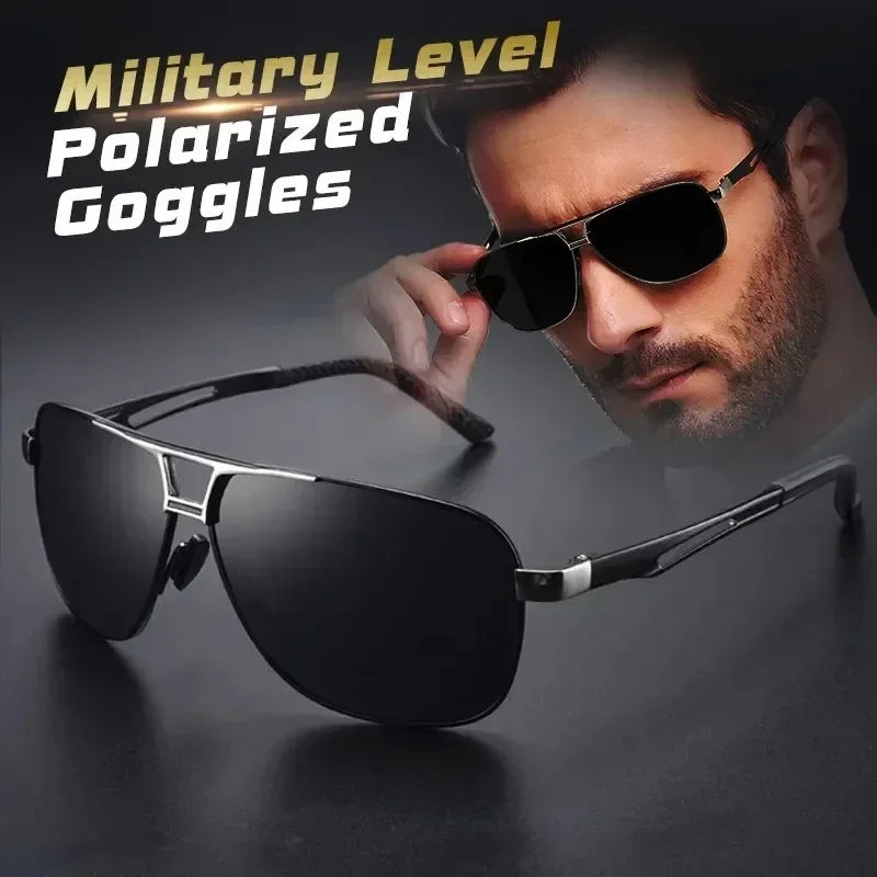 Aluminum Magnesium Square Polarized Photochromic Sunglasses Men Sun Glasses Safety Driving Oculos De Sol Masculino