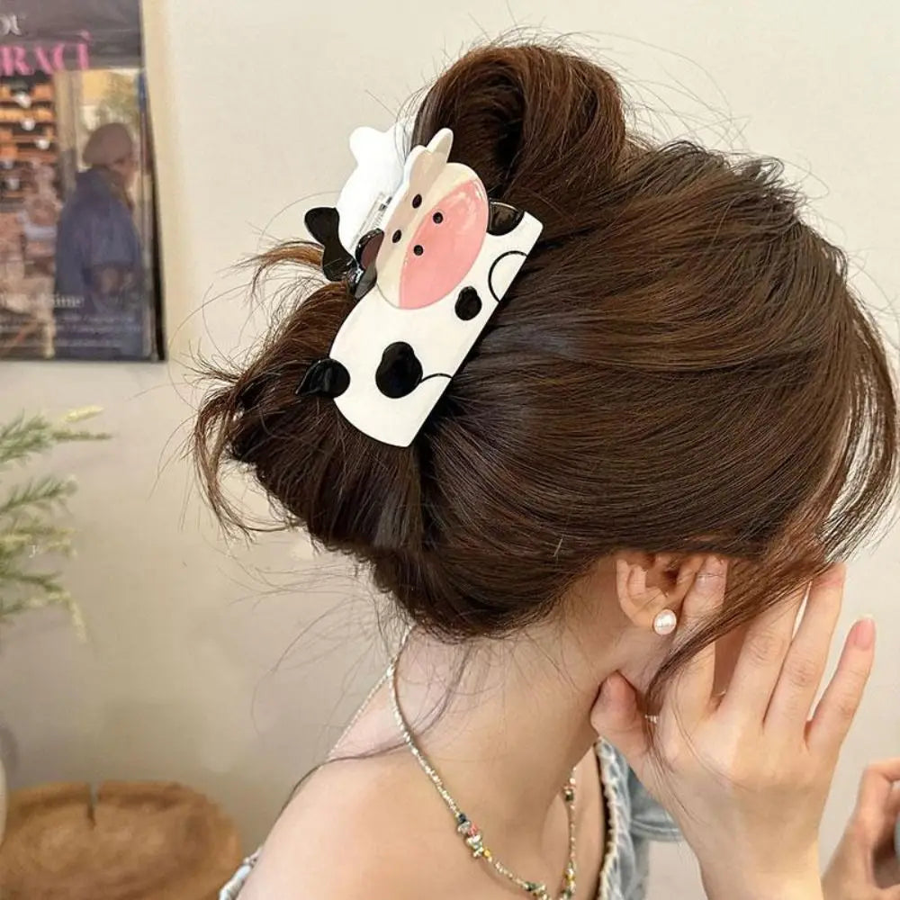 Kawaii Korean Style Acetic Acid Animal Hair Claw Creative Funny Cute Dog Hair Crab Clip Headwear Cat Cartoon Shark Clip Girls