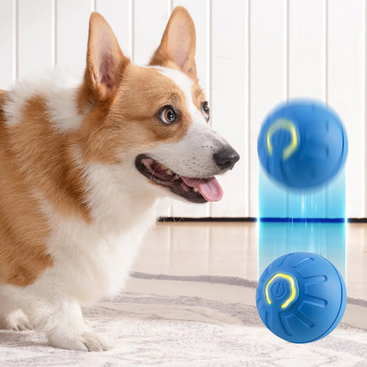 Smart Dog Toy Ball Electronic Interactive Pet Toy Moving Ball USB Automatic Moving Bouncing for Puppy Birthday Gift Cat Product