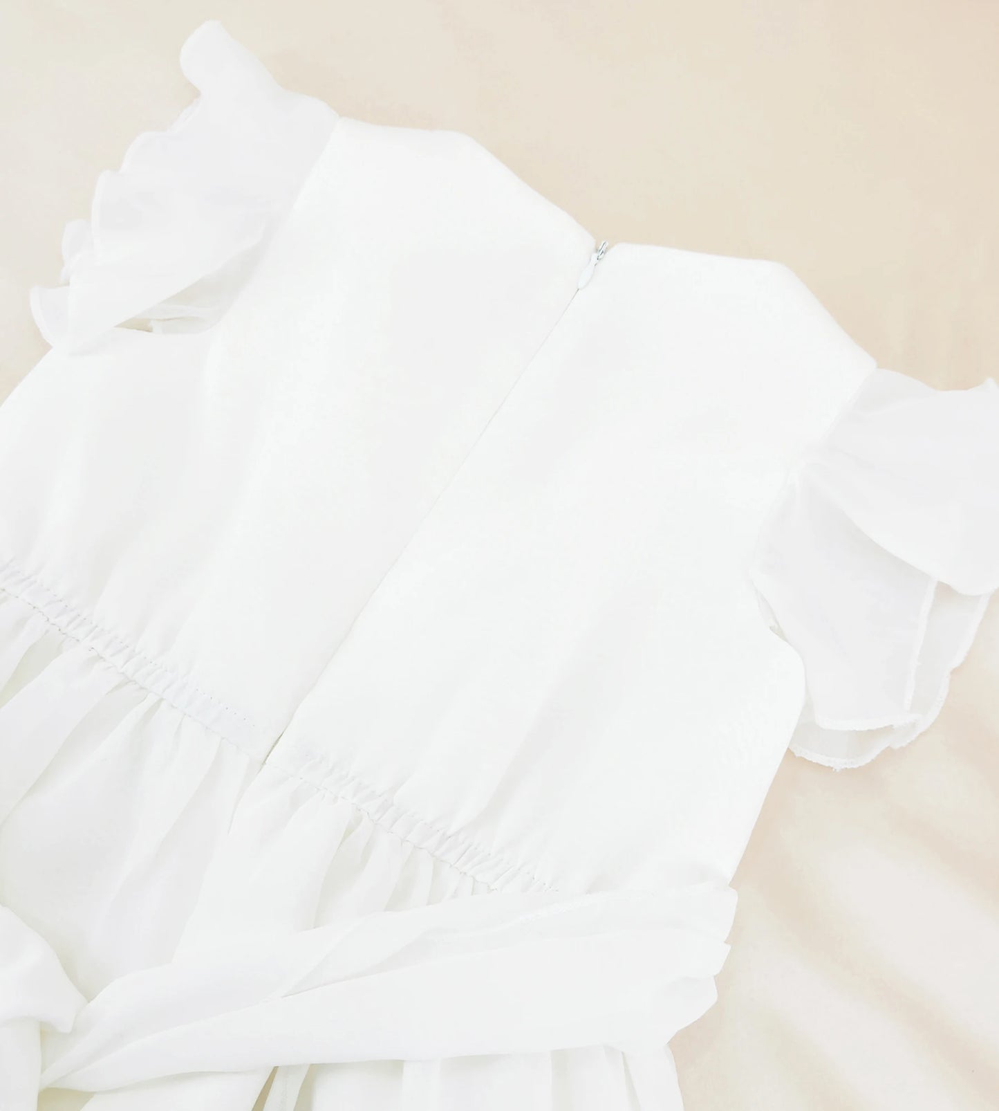 Flower Girl Dresses Flutter Sleeves Tulle Princess Ankle Long Gown Baby Christmas Wedding Party Gown Kids Clothing TD2327