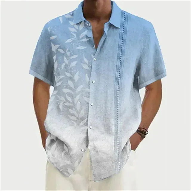 men's shirt Hawaiian shirt coconut wood 3D printing short sleeve button clothes tropical fashion jacket S-5XL mon