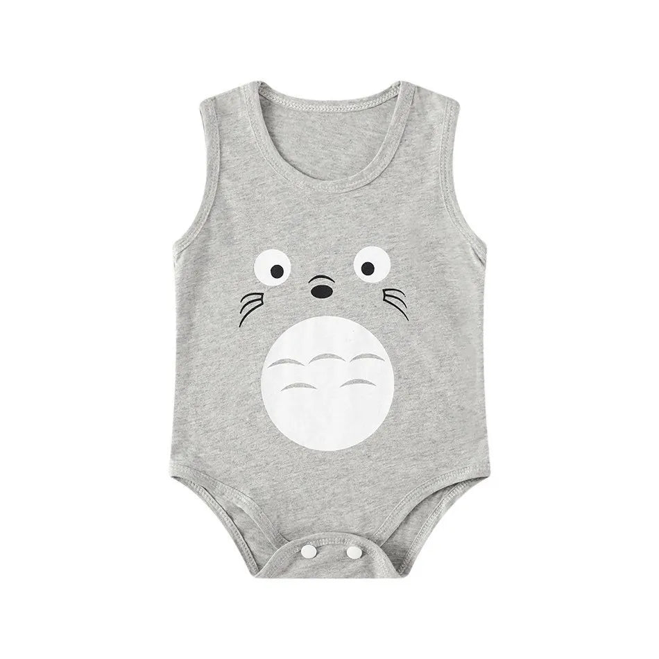 Sommer Baby Body Kinder Ärmellose Casual Einteiler Neugeborenen Jungen Mädchen Cartoon Tier Romper Kleinkind Overall Kleidung 0-2 jahre