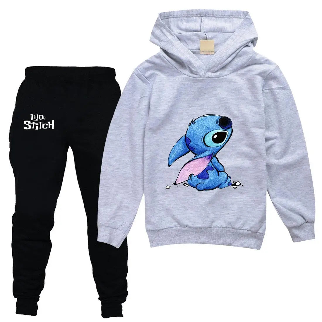 Disney Lilo Stitch Kids Clothing Sets Suit Boys Girls Tracksuits Kids Brand Sport Suits Stich Hoodies Teen Tops Pants 2Pcs Set