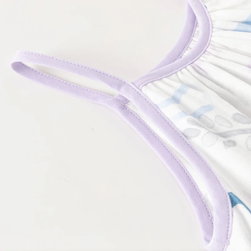 Dave Bella Girl's Princess Dress Summer  Sleeveless Slip Dress Cute Sweet Print Seaside Beach