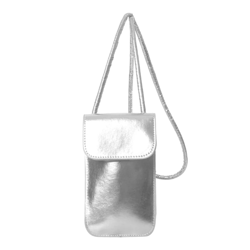 E74B Womens Crossbody Phone Bag Leather Phone Shoulder Bags for Women, Crossbody Phone Purses Wallets Mini Coin Phone Wallet