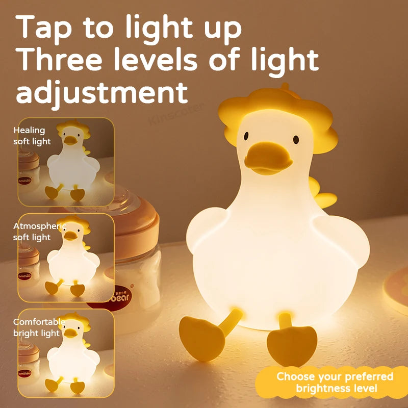 New Cloud Silicone Night Lighting USB Rechargeable Dimming Sleep Night Lamp LED For Children's Room Cartoon Decor Birthday Gift