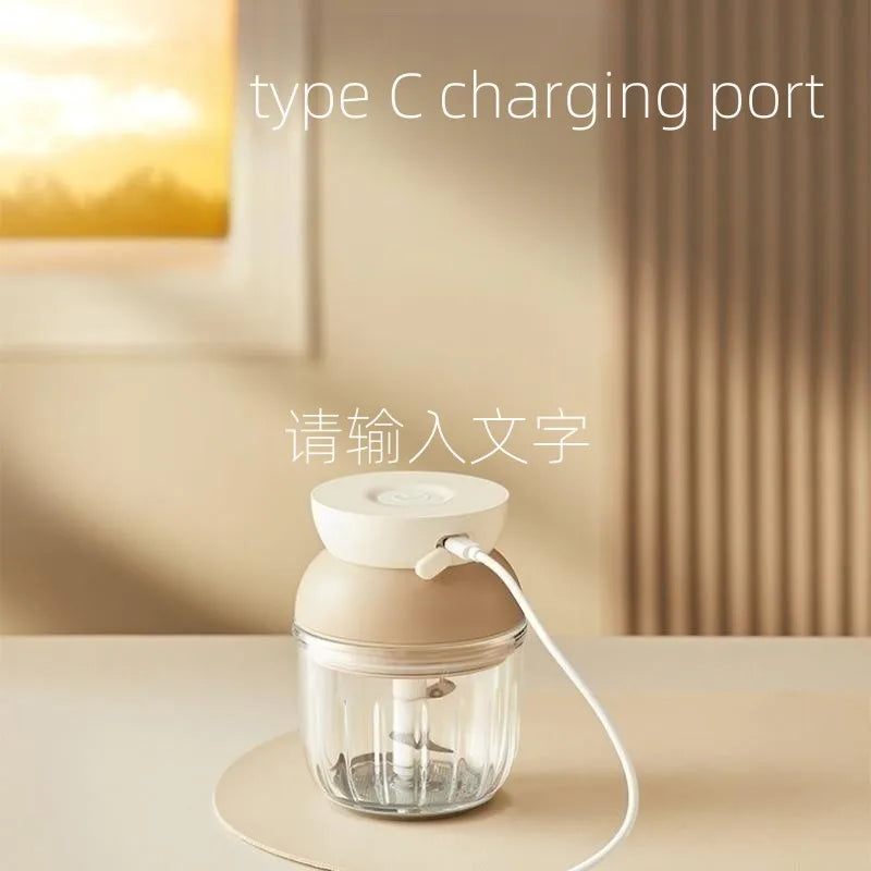 BPA-free Mini Baby Food Processor Electric Multifunction Vegetable Chopper Garlic Mincer Spice Mill Machine USB Chopper