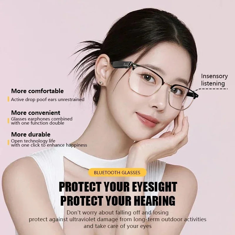 2024 Smart Music Sunglasses Headphones Wireless Bluetooth Headphones HIFI Audio Headphones Driving Glasses Handsfree Calling
