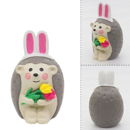 Easter Garden Party Colored Egg Rabbit Garden Ding Cat Sleeps in Spring Travel Doll Resin Home Decoration Festival Gift Crafts