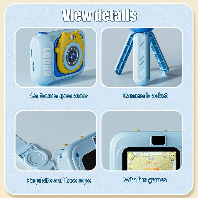 1080P HD Kamera Spielzeug Cartoon 32 GB SD Karte Foto Bunte Videokassette Baby Kamera Kinder Pädagogisches Spielzeug Für Kinder Geburtstag Geschenke