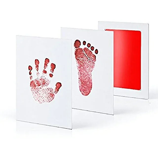 Baby-Fußabdruck-Set, sicher, waschbar, Handabdruck, Pfotenabdruck, Souvenirs für Neugeborene, berührungslose Haut für Kissen, Tinte, Fußabdruck, Kleinkindspielzeug
