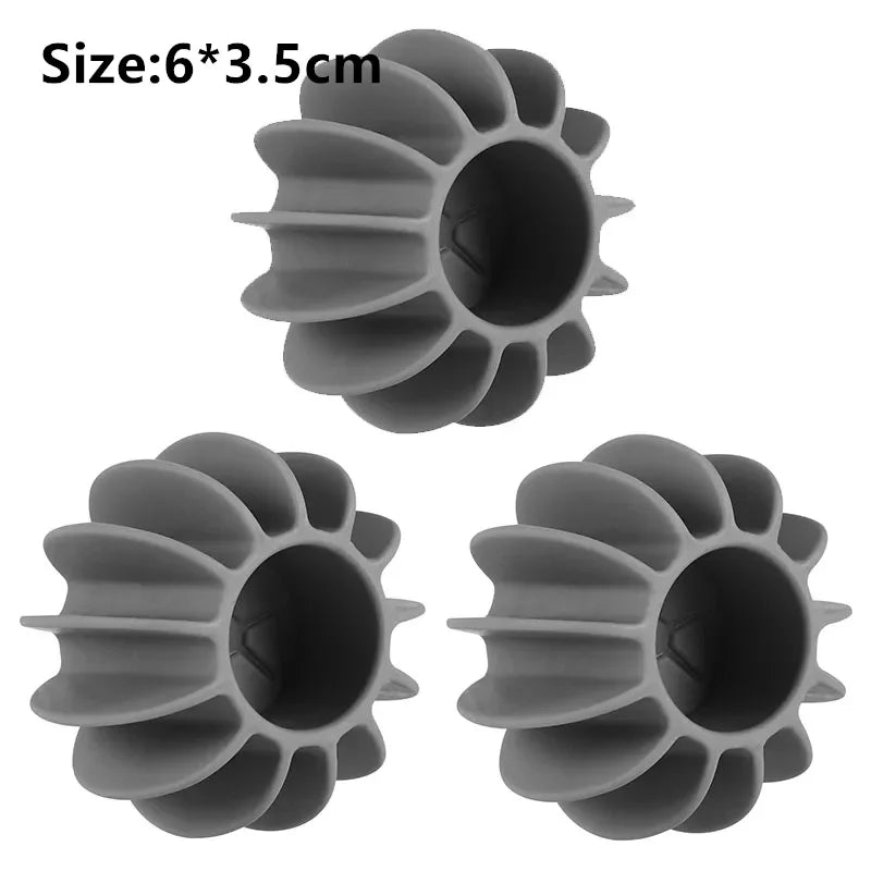 10CPS Laundry Ball Reusable Silicone Clothes Hair Cleaning Tools Pet Hair Remover Washing Machine Cat Hair Catcher Laundry Ball