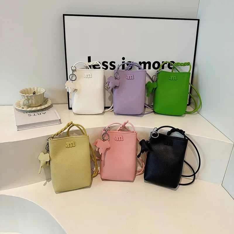 Soft Leather Elephant Bag for Women Fashionable Women Shoulder Bags Crossbody Bags for Women Phone Bag Purse and Handbags Сумка