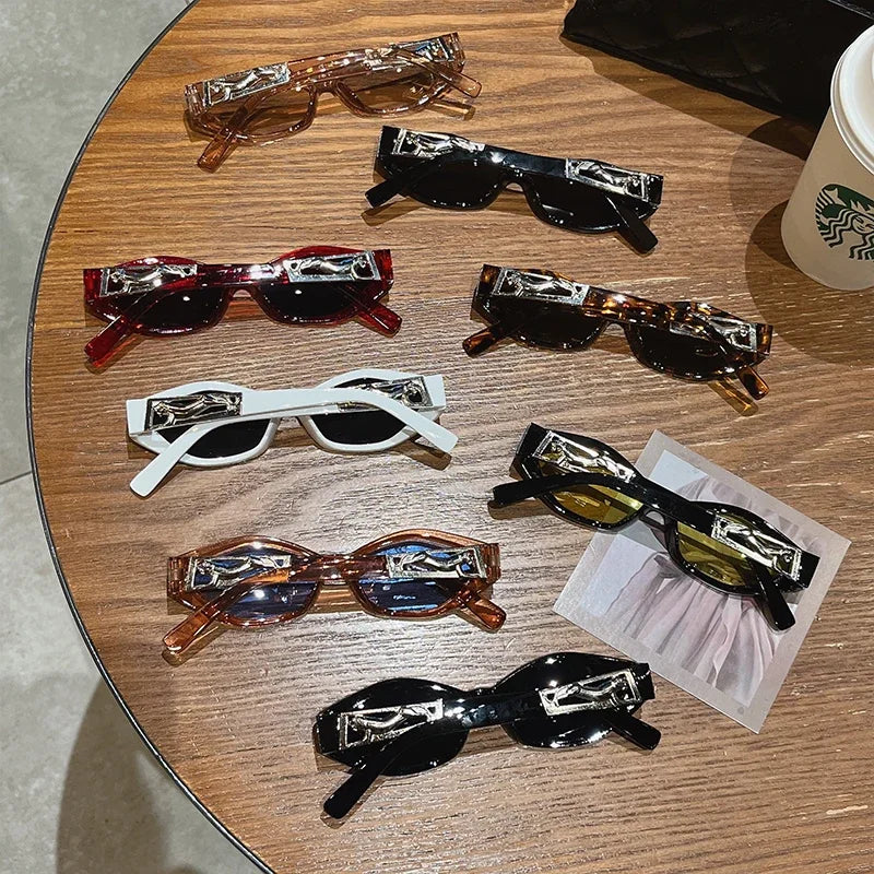 New Small Full Oval Frame Sunglasses Trendy Fashion Multicolored Female Shades Popular Brand Designer UV400 Eyewear for Ladies