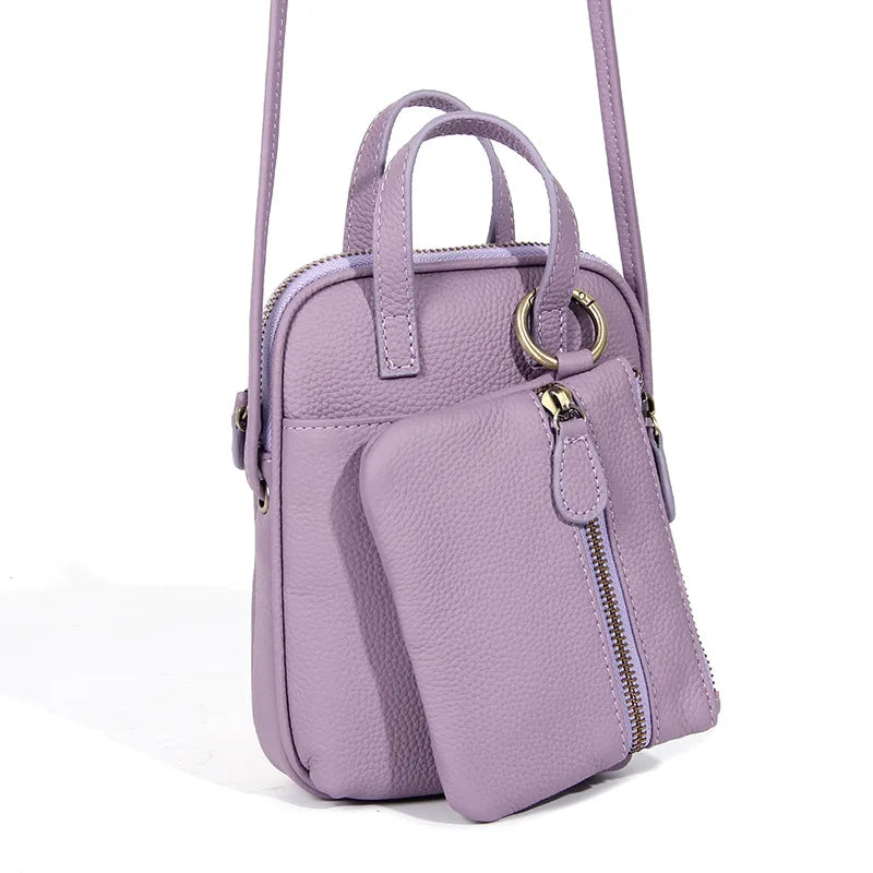 Damenmode-Trend Umhängetasche Kopfschicht Rindsleder Mutter Handtasche multifunktionale All-in-One-Tasche