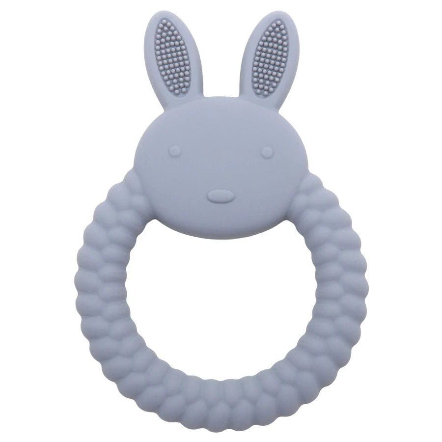 1 Stücke Baby Beißring Silikon Spielzeug BPA FREI Cartoon Kaninchen Pflege Zahnen Geschenke Baby Gesundheit Molaren Kauen Neugeborenen Zubehör Spielzeug