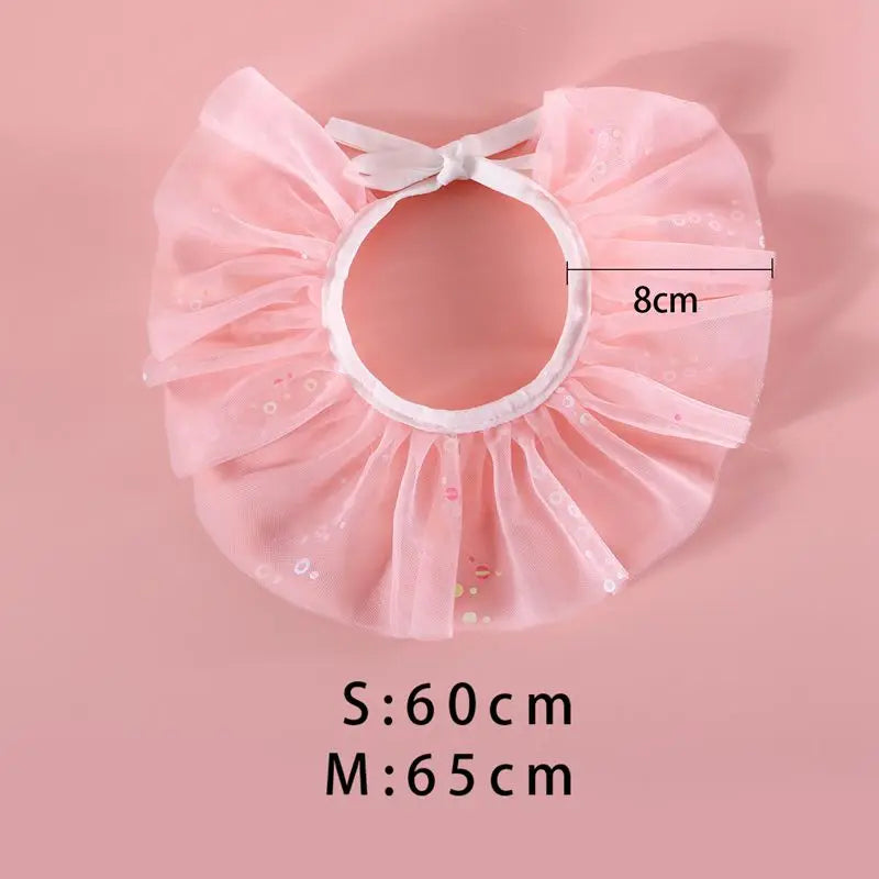 Pet Cat Birthday Party Hat Set Dog Hat Bow Lace Cat Bib Cute Small Medium Dogs Costume Cap Pet Products Puppy Accessories