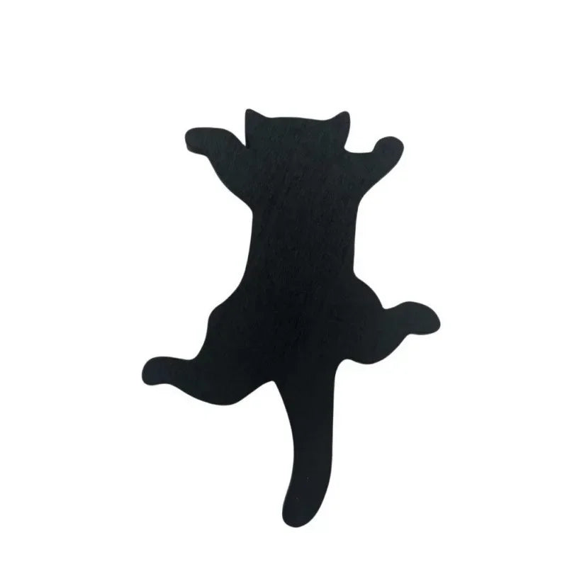 Cute Door Frame Decoration Wooden Crafts Hanging Black Cat Silhouette Home Door Decor Art Wall Decor