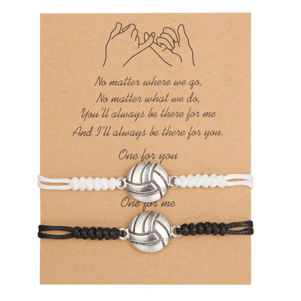Present Football Boys & Girls Basketball Handmade Jewelry Accessories Korean Style Bracelet Couple Hand Rope Ball String Rope
