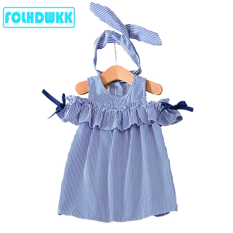 Girls Summer Dress + Headband Outfits for girls