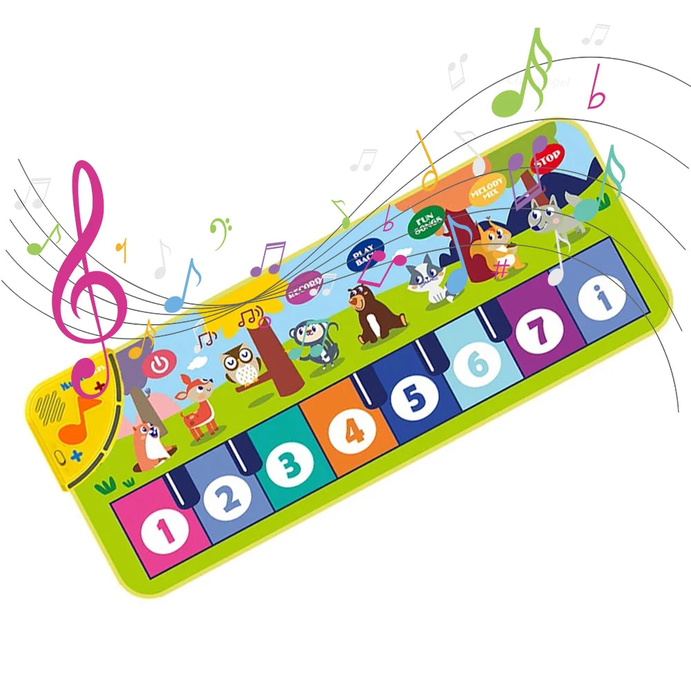 Klaviermatte für Kinder, Bodentastatur, Tanzmatte, Baby, Fitness, Spielen, Musikteppich, Musikinstrument, Spielzeug, Mädchen, Jungen, Geschenk