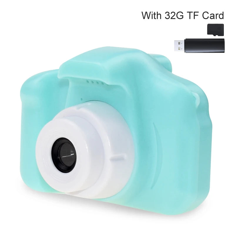 Mini Cartoon Photo Camera Toys 2 Inch HD Screen Children Digital Camera Video Recorder Toys for Kids Girls Gift