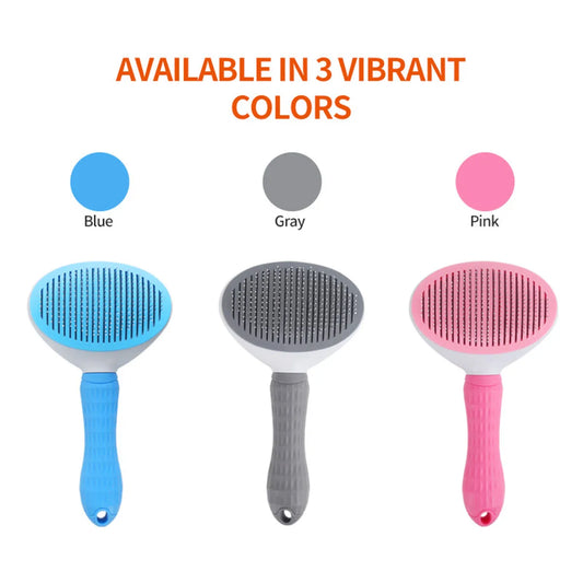 Pet Dog Brush Cat Comb Self cleaning Pet Hair Remover Brush For Dogs CatsGrooming Tools Pets Dematting Comb Dogs Accessories