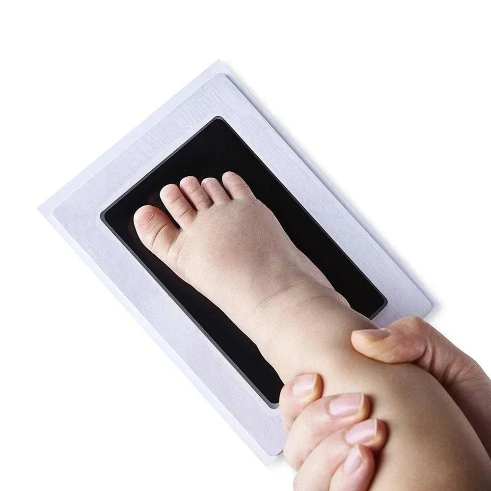 Baby-Fußabdruck-Set, sicher, waschbar, Handabdruck, Pfotenabdruck, Souvenirs für Neugeborene, berührungslose Haut für Kissen, Tinte, Fußabdruck, Kleinkindspielzeug