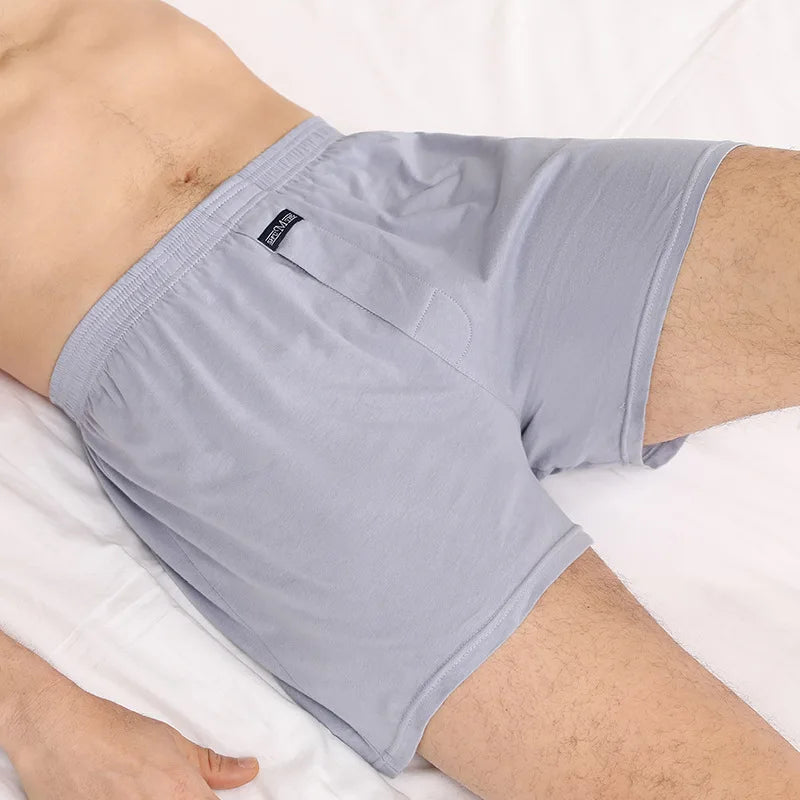 Mens Boxer Shorts Rich Cotton Elasticated Pack Underwear Home Boxers Pajamas Loose Thin Breathable Underpants Gym Shorts Panties mon