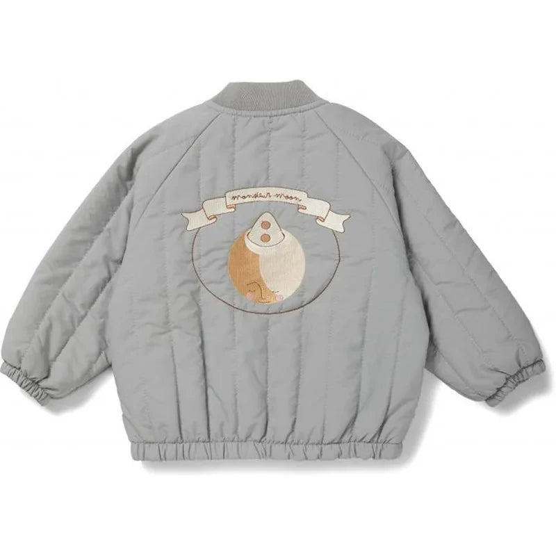 2024 Embroidery Winter Baby Snow Wear Coats Parkas Children's Cotton Jacket Thickened Plush Girls Boys Baby Winter Clothes