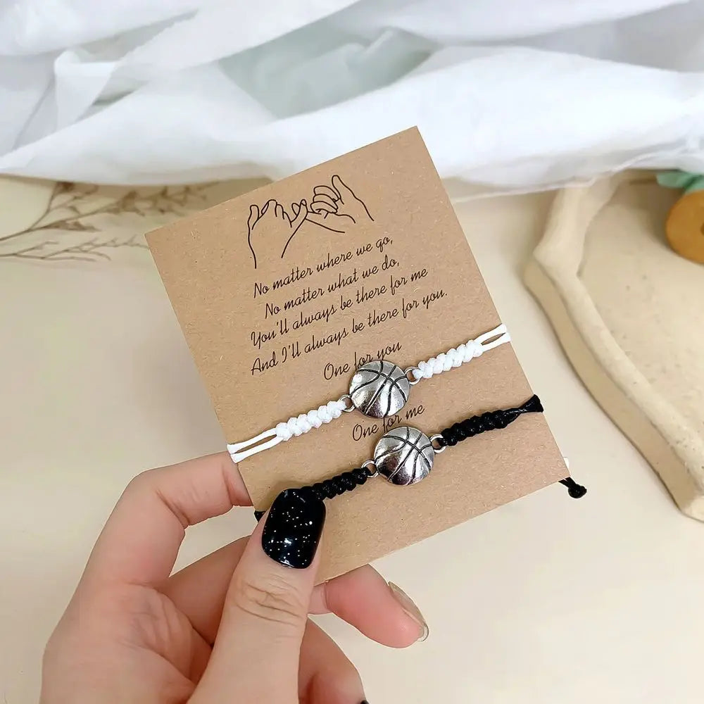 Present Football Boys & Girls Basketball Handmade Jewelry Accessories Korean Style Bracelet Couple Hand Rope Ball String Rope