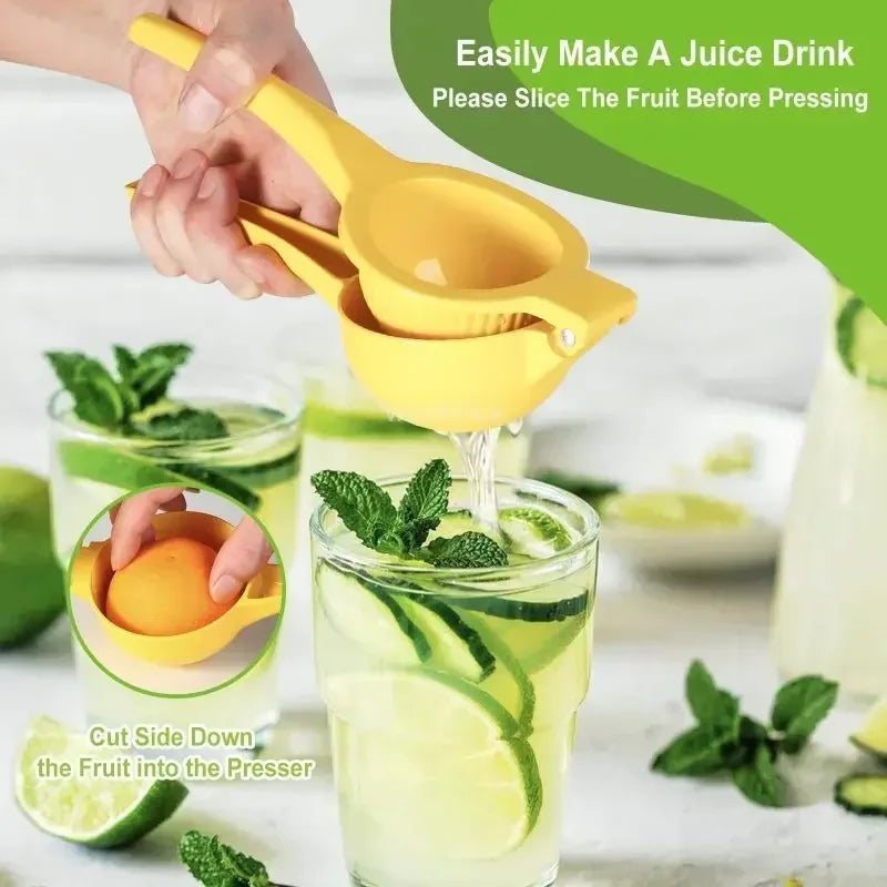 Home Lemone Squeezer Taper for Lemon Aluminum Alloy Hand Pressed Orange Fruit Juicer Portable Practical Kitchen Mini Blender