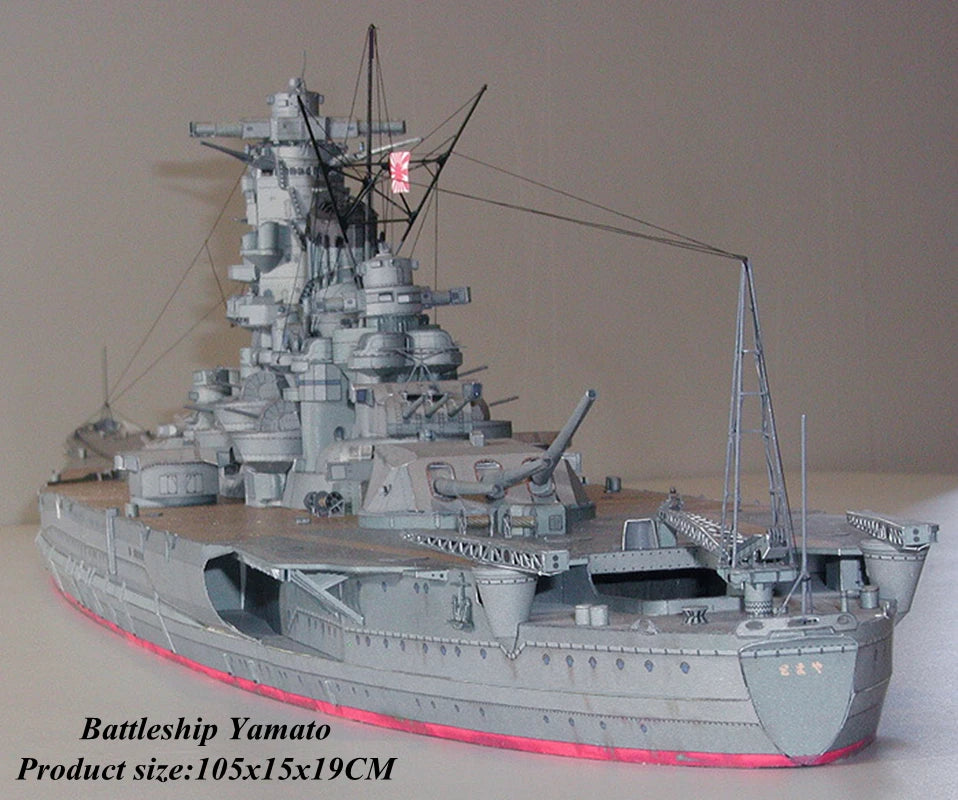 3D Paper Craft Russian Destroyer Admiral Levchenko Anti-submarine Ship Puzzel Harlem Dreadnought-class Desk Home Decoration