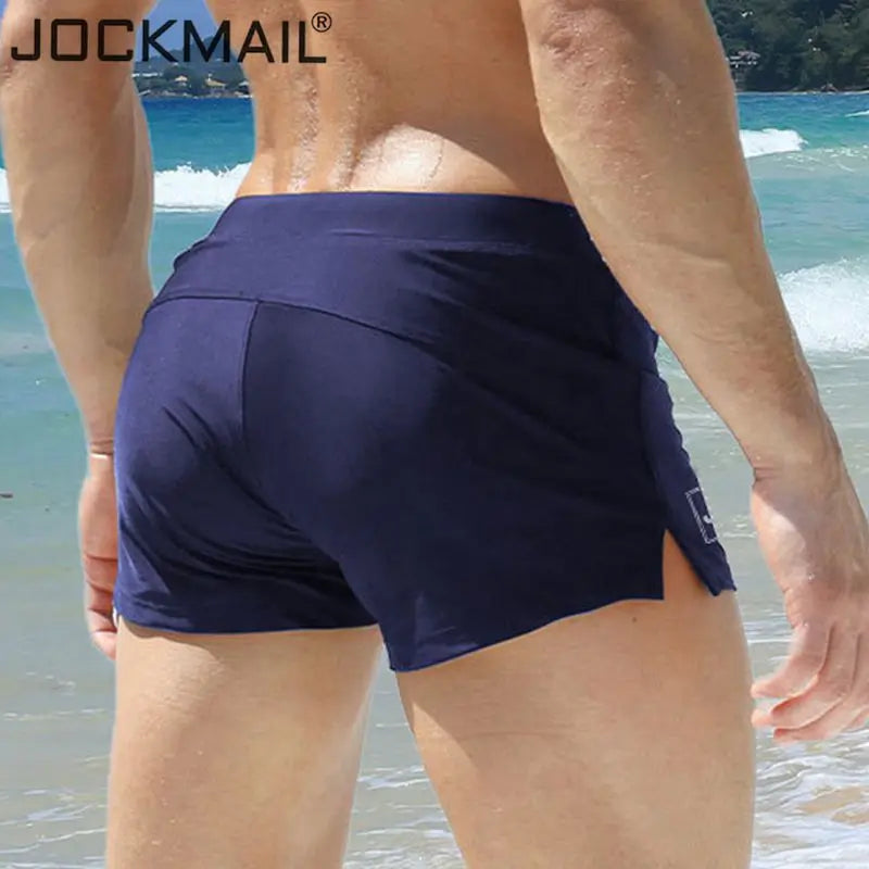JOCKMAIL Men's Swimming Briefs Swim Trunk Homens Maillot De Bain Boy Trunks Swimwear Swimsuit Water Gay Men Suit Underpants