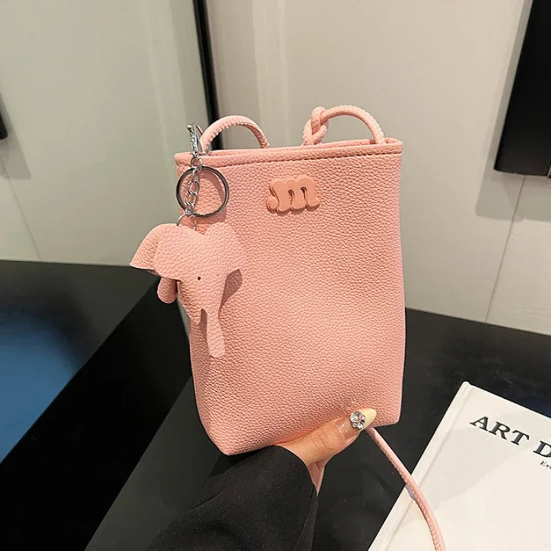 Soft Leather Elephant Bag for Women Fashionable Women Shoulder Bags Crossbody Bags for Women Phone Bag Purse and Handbags Сумка