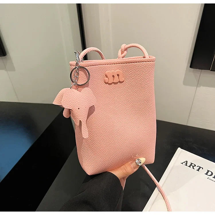 Soft Leather Elephant Bag for Women Fashionable Women Shoulder Bags Crossbody Bags for Women Phone Bag Purse and Handbags Сумка