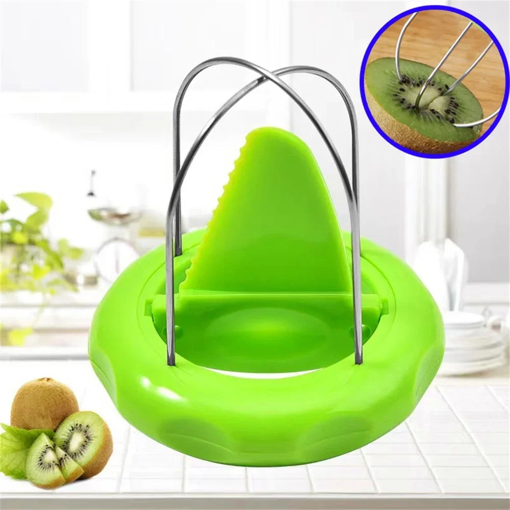 Fast Fruit Kiwi Cutter Peeler Slicer Kitchen Gadgets Stainless Steel Kiwi Peeling Tools Kitchen Fruit Salad Kitchen Accessories