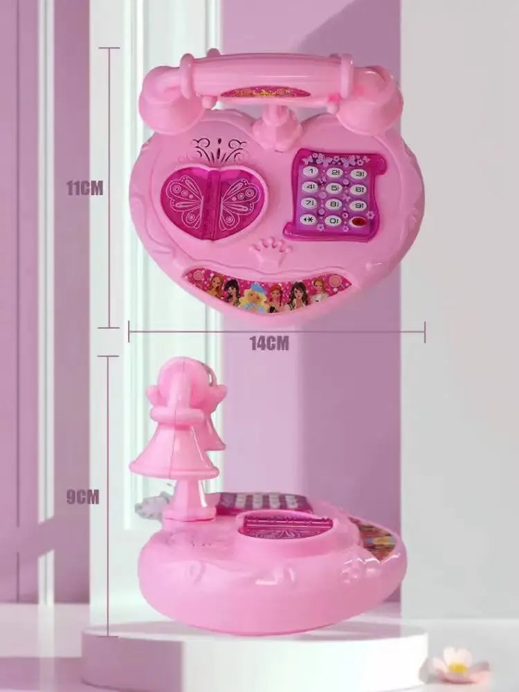 Kinderspielzeug Simulation Telefon Festnetz Baby Musik Handy Pädagogisches Früherziehung Spielzeug 1St