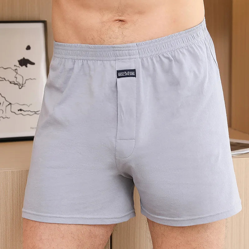 Mens Boxer Shorts Rich Cotton Elasticated Pack Underwear Home Boxers Pajamas Loose Thin Breathable Underpants Gym Shorts Panties mon