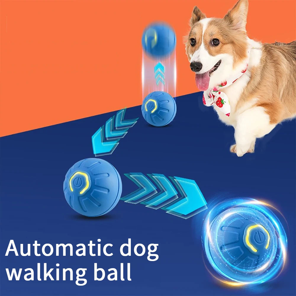 Smart Dog Toy Ball Electronic Interactive Pet Toy Moving Ball USB Automatic Moving Bouncing for Puppy Birthday Gift Cat Product