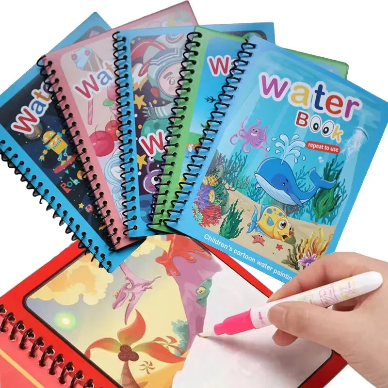 NEU Magische Wasserzeichenbücher für Kinder, Malbücher, Malspielzeug für Kinder, Geburtstagsgeschenk für Jungen und Mädchen, Weihnachten, Neujahr
