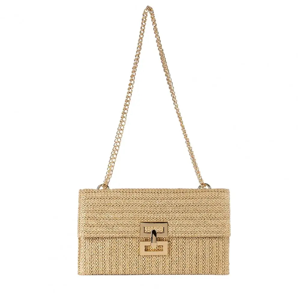 Straw Woven Clutch Handbags For Women Bohemian Beach Rattan Causal Lady Party Wedding Evening Bag New Summer Purse Wallet