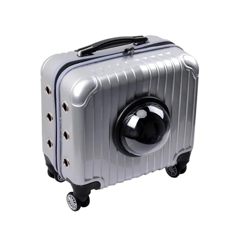 Airline Approved Expandabale Ventilated Pet Carrier Dog Cats Travel Trolley Luggage