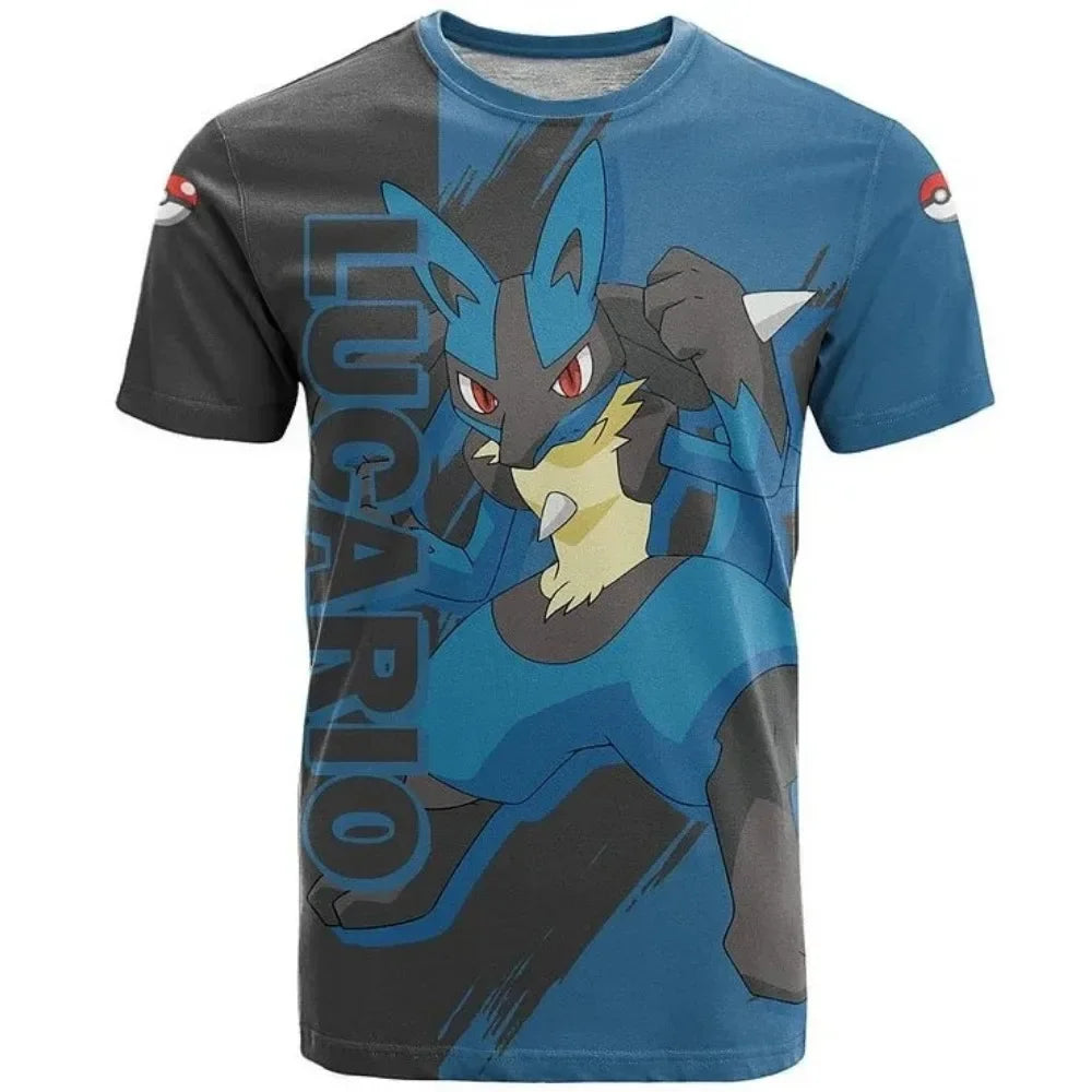 Pokemon T-Shirt Cartoon Baby Kinder Jungen Mädchen Kinder Kurzärmelige Sommerkleidung Pikachu Cartoon Print Pokémon T-Shirt Kinder