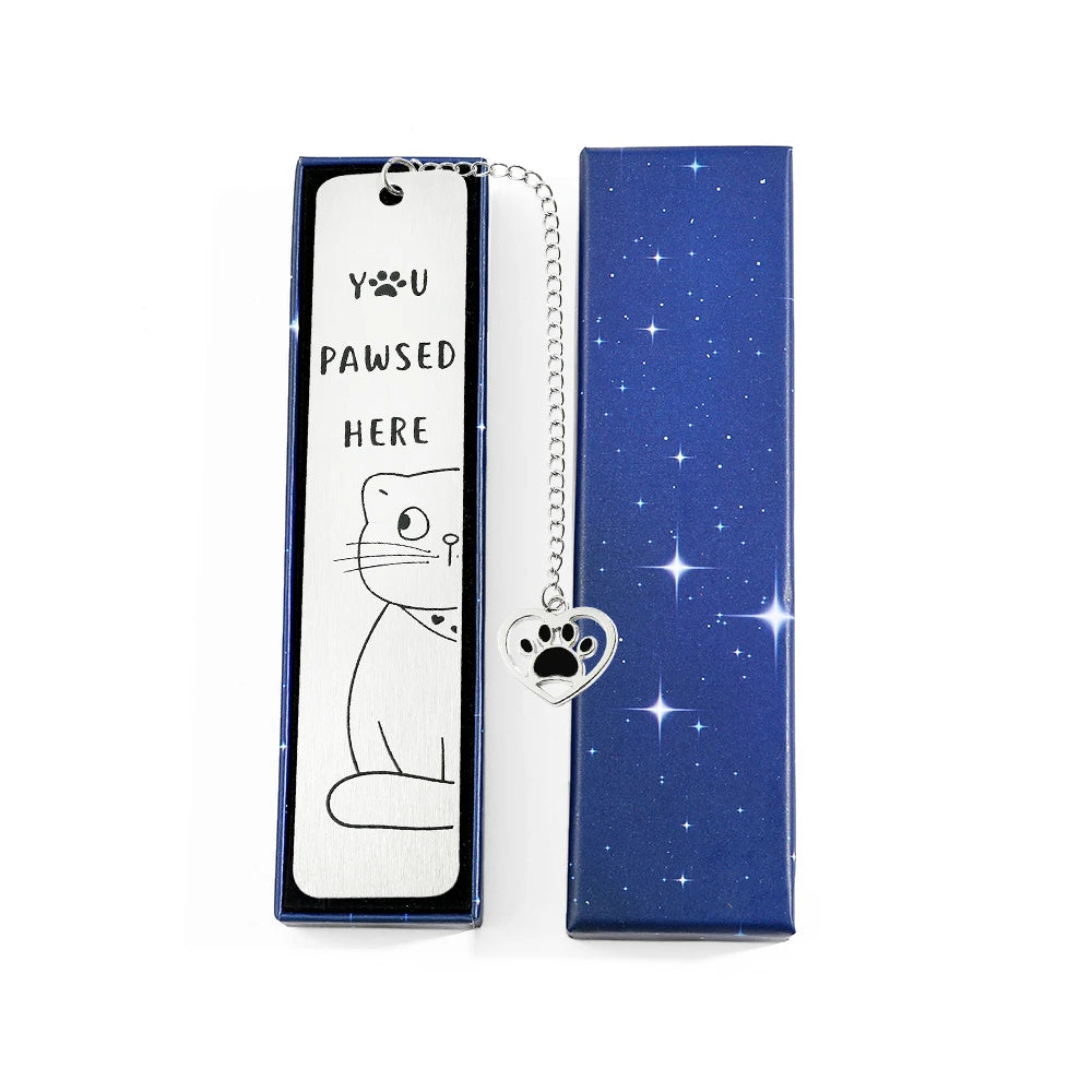 Cute Cat Bookmarks Metal Black Bookmarks Reading Marks Book Lovers Collections School Supplies Gifts for Friends and Teachers