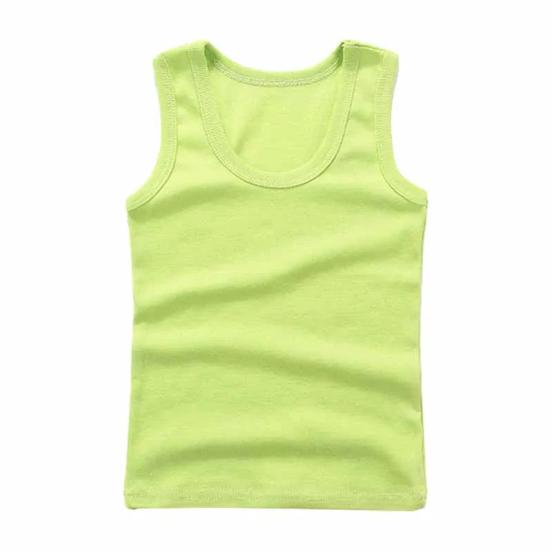 Kinder Unterwäsche Jungen Unterhemden Kinder Sommer Weste Tops für Mädchen Solide Tank Top Jungen Kleidung Baumwolle T-Shirts Ärmellos 2 zu 12Y